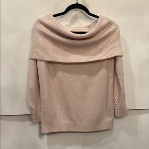 LOFT Off-Shoulder Blush Sweater